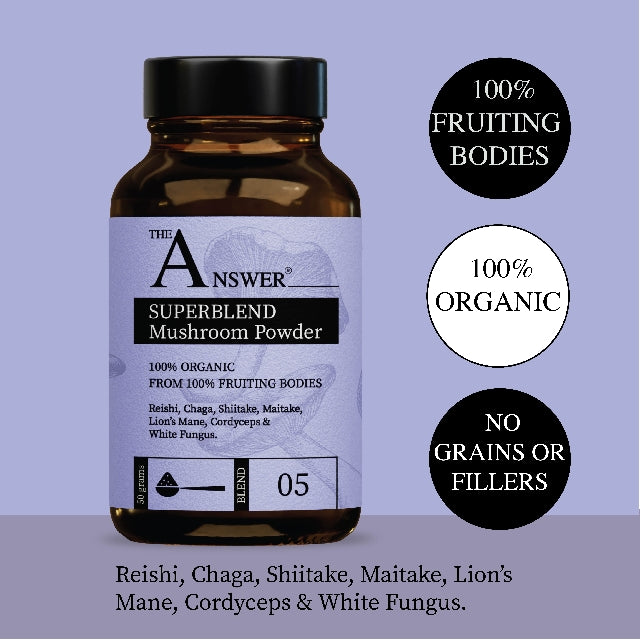 Superblend 100% Organic Mushroom Powder