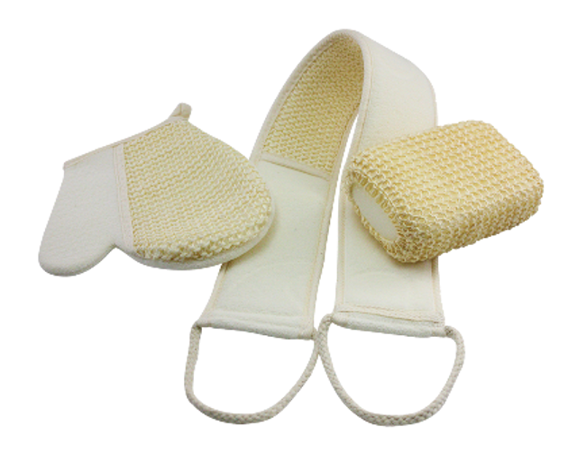 3 Piece Bath Loofah Set