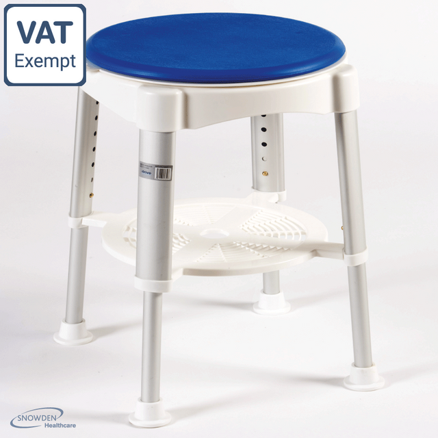 Sturdy Rotating Shower Stool