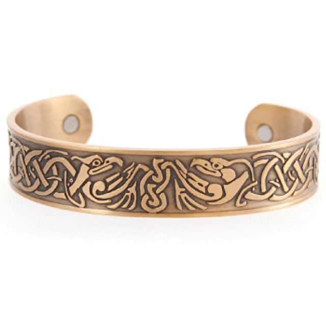 Celtic Eagle Copper Bracelet With Magnets