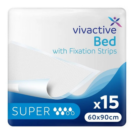 Vivactive Disposable Under Pads with Fixation Strips (60x90cm) (Pack of 15)