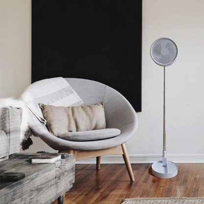 Rechargeable foldaway fan