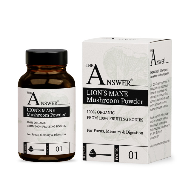 Lions Mane 100% Organic Mushroom Powder