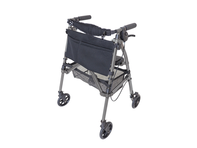 Ez Fold N Go Rollator - Black Walnut