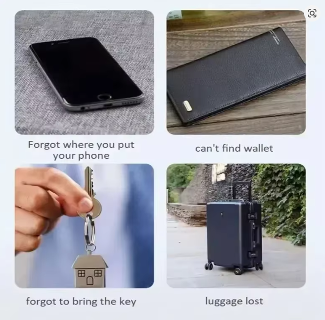 Wireless locator keyring