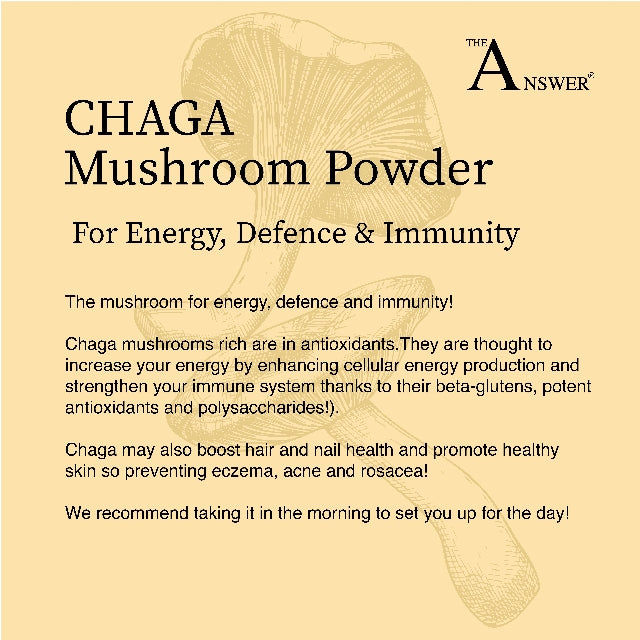 Chaga 100% Organic Mushroom Powder