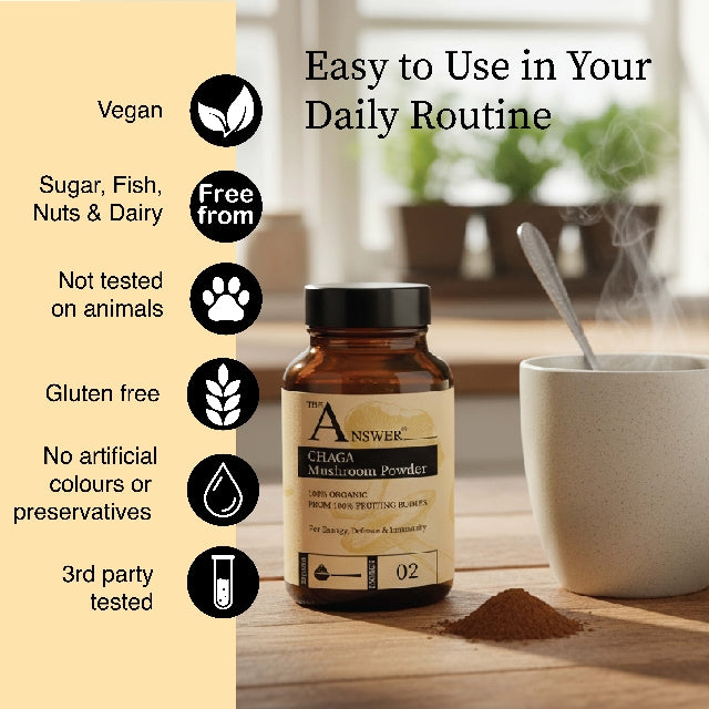 Chaga 100% Organic Mushroom Powder