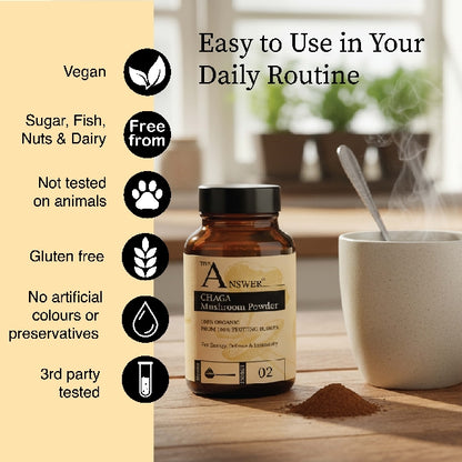 Chaga 100% Organic Mushroom Powder