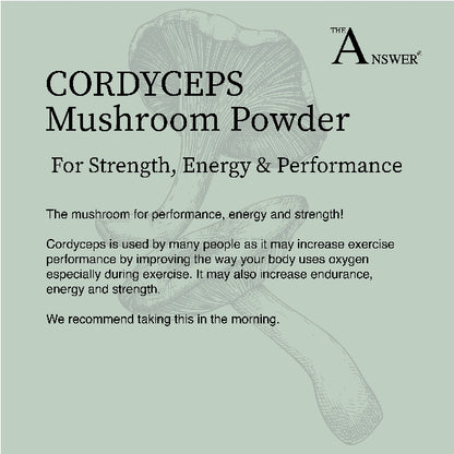 Cordyceps 100% Organic Mushroom Powder