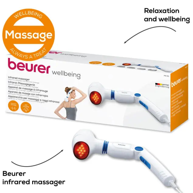 Infared Massager with vibration massage and soothing heat function