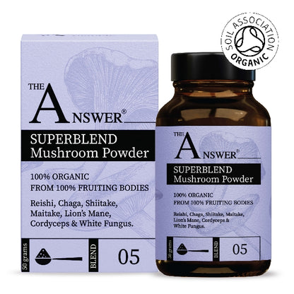 Superblend 100% Organic Mushroom Powder
