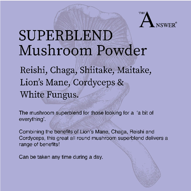 Superblend 100% Organic Mushroom Powder