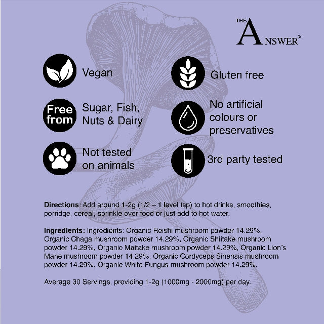 Superblend 100% Organic Mushroom Powder