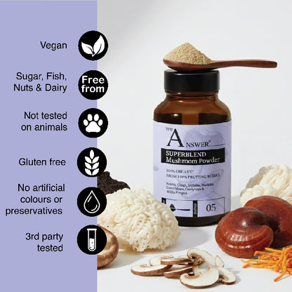 Superblend 100% Organic Mushroom Powder