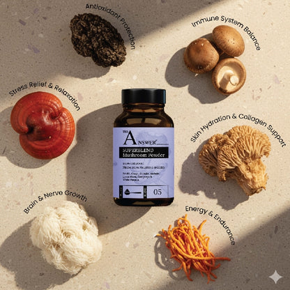 Superblend 100% Organic Mushroom Powder