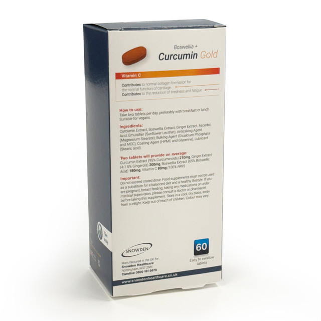 Boswellia + Curcumin Gold Complex Joint Tablets