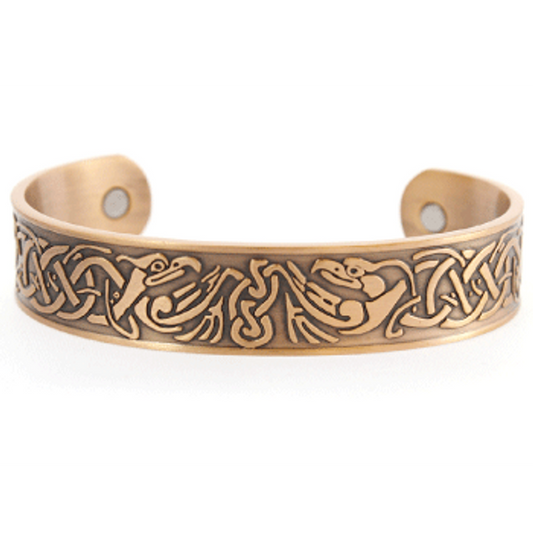 Celtic Eagle Copper Bracelet With Magnets