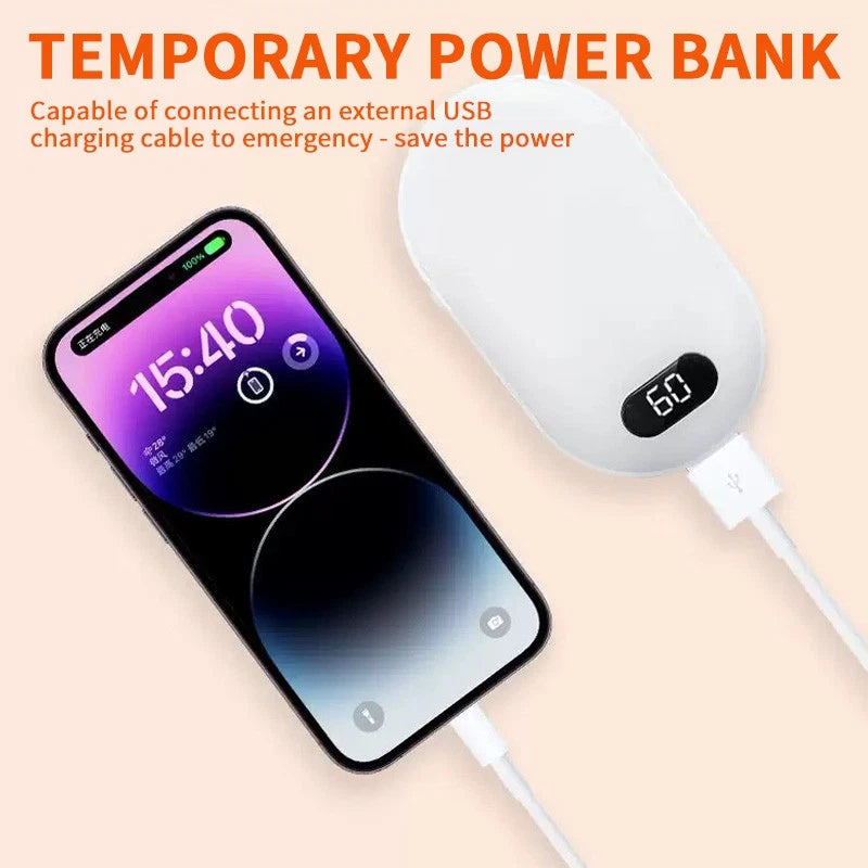 White Rechargeable hand warmer!